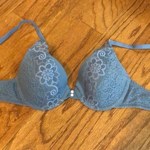 Aerie greyish blue 34A bra with cute lace